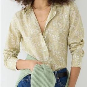 J Crew Liberty Print Capel Button down plus size shirt